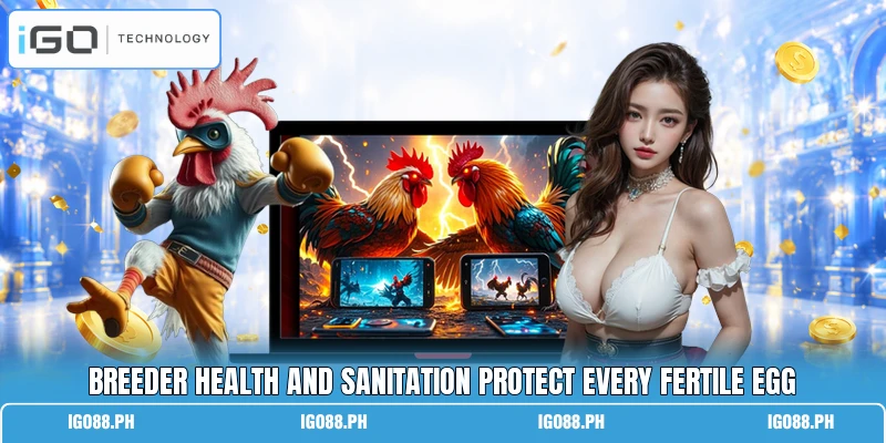 Breeder health and sanitation protect every fertile egg