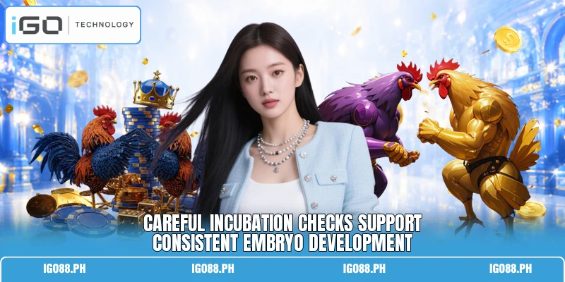 Careful incubation checks support consistent embryo development