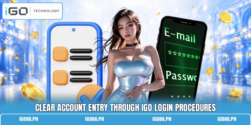 Clear account entry through IGO login procedures