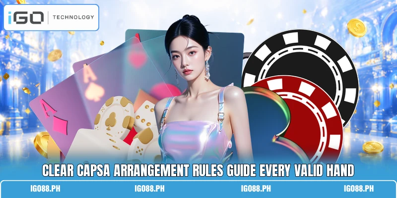 Clear capsa arrangement rules guide every valid hand
