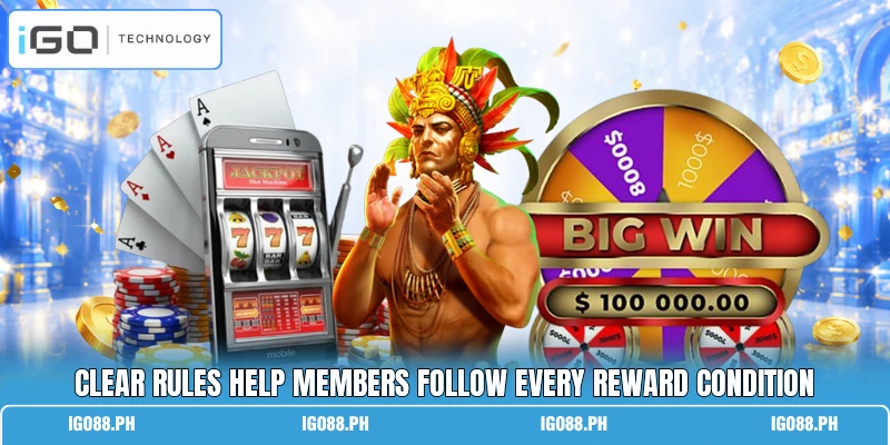 Clear rules help members follow every reward condition