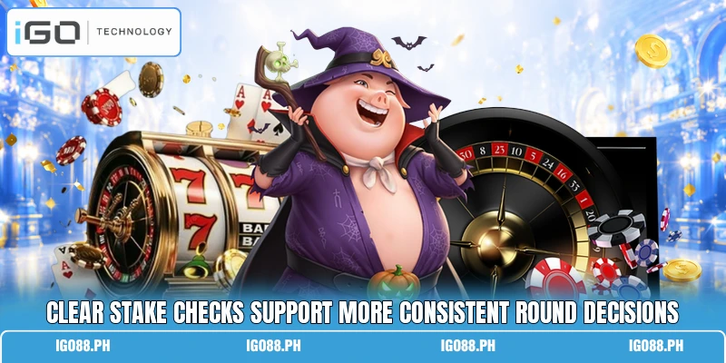 Clear stake checks support more consistent round decisions