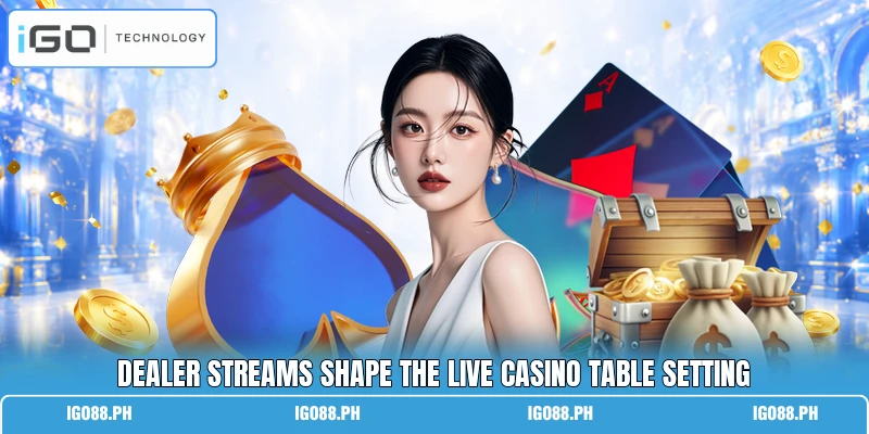 Dealer streams shape the live casino table setting