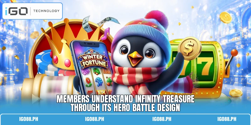 Members understand Infinity Treasure through its hero battle design