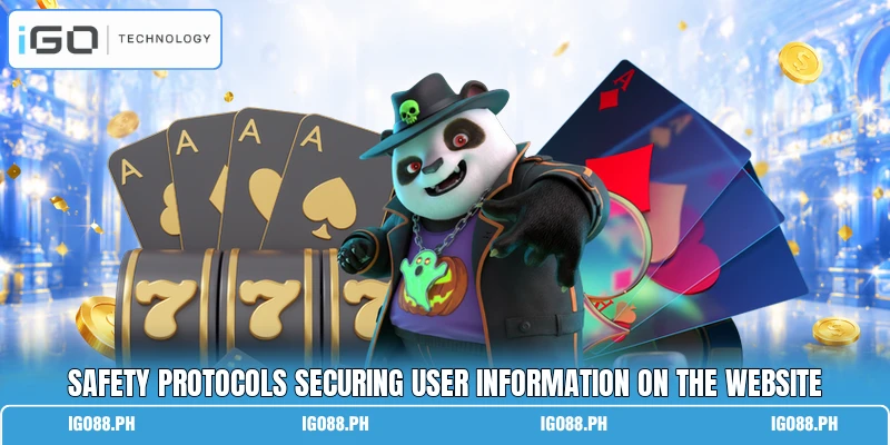 Safety protocols securing user information on the website
