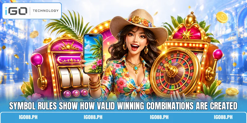 Symbol rules show how valid winning combinations are created