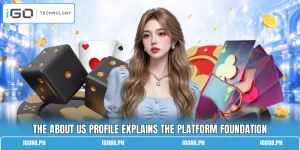 The about us profile explains the platform foundation