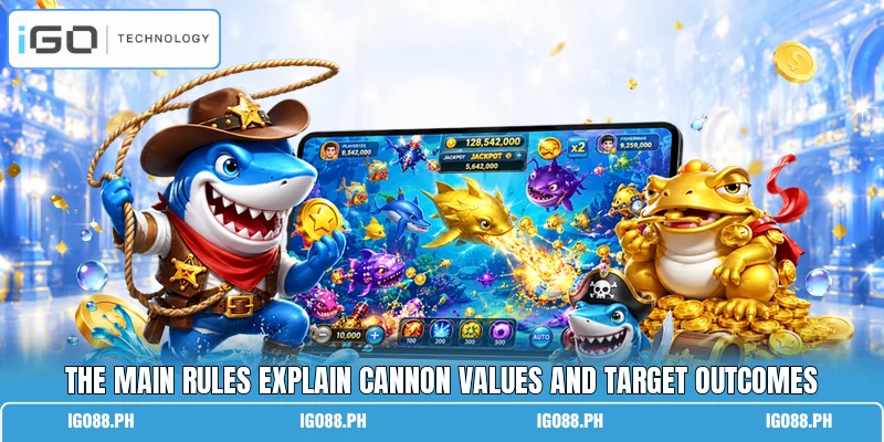 The main rules explain cannon values and target outcomes