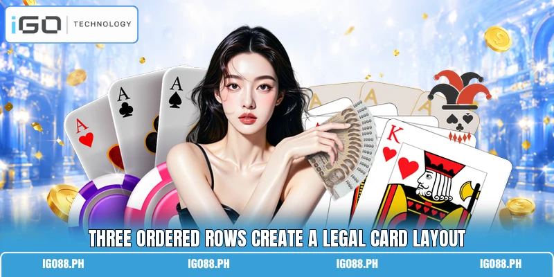 Three ordered rows create a legal card layout
