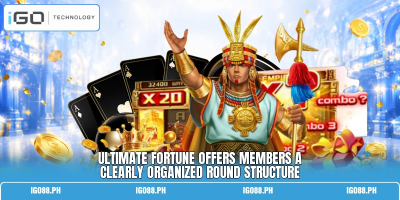 Ultimate Fortune offers members a clearly organized round structure